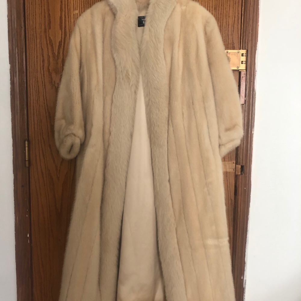 Full length White Mink Coat